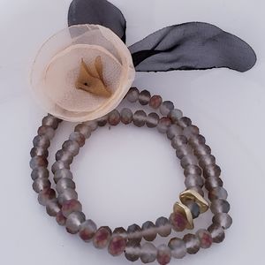 Crystal beads stretchy bracelet